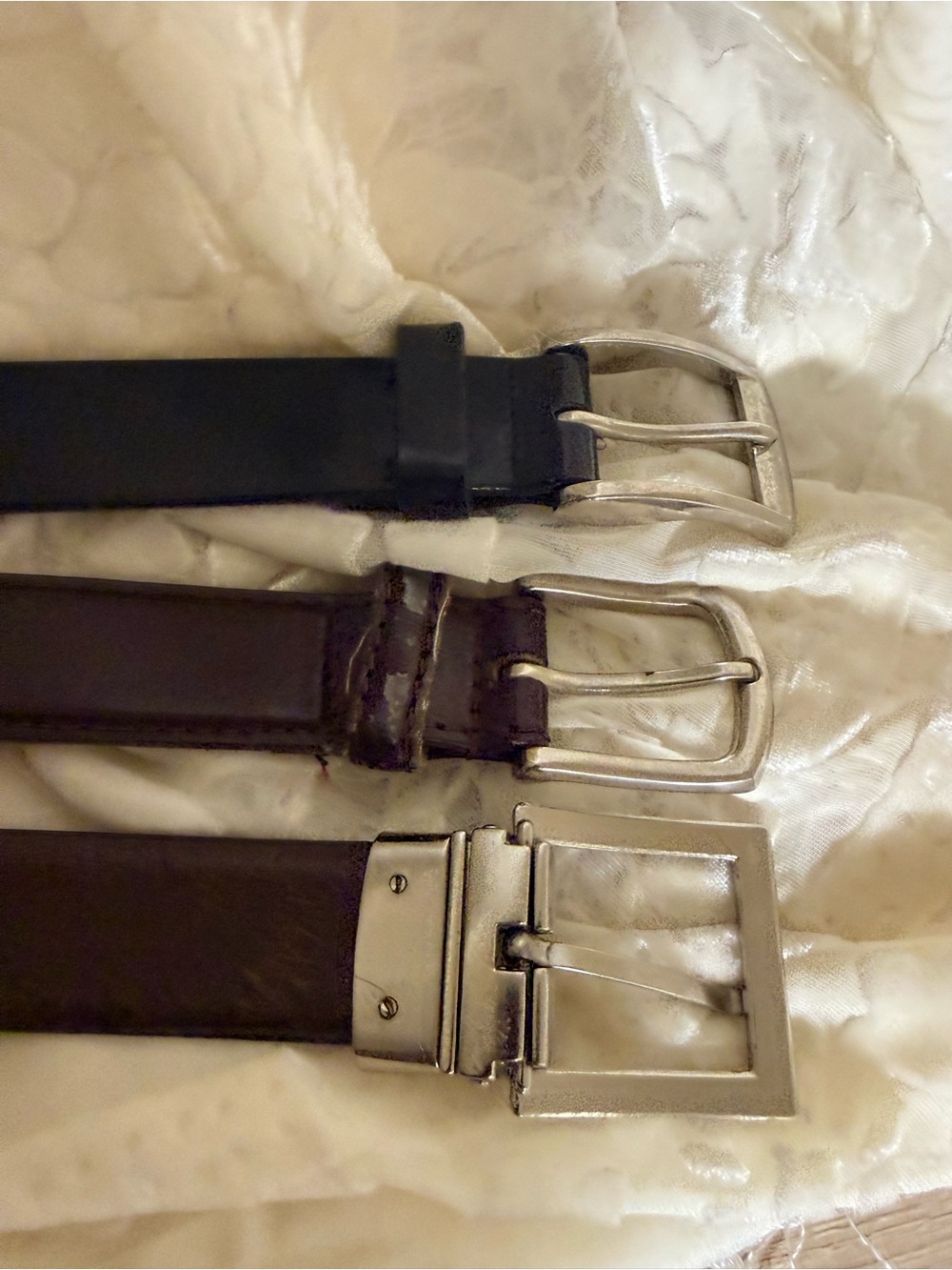 Men's Set of 3 Vintage Leather Belts size 36 - Ralph Lauren